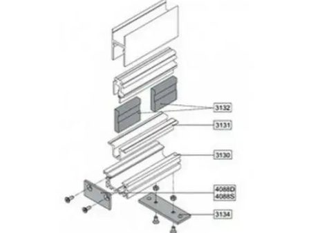 Kit Accessori Per Guida Incassata Telescopica Pam 30 Ditec Entrematic Pmkgit For Discount