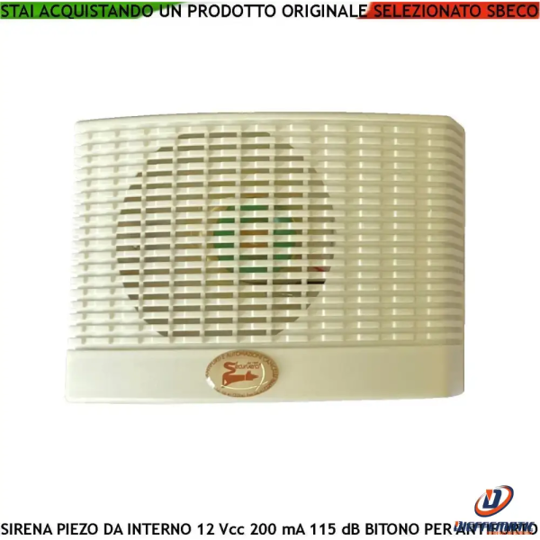 Sirena Antifurto Da Parete Interna Diffusore Piezo Securvera Ss-610sepsfpa Online now