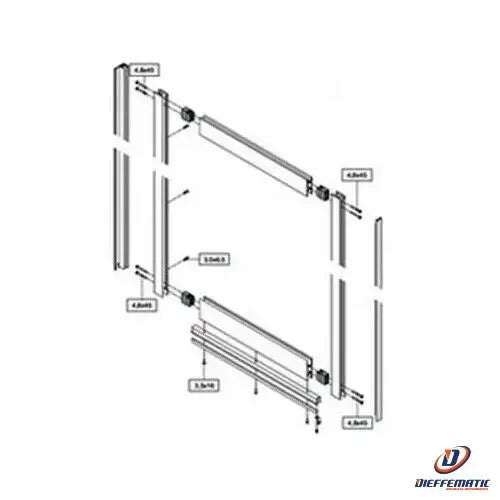 Kit Accessori Anta Mobile Pam 16 Ditec Entrematic Pmkam16 Automazione Automatico Discount